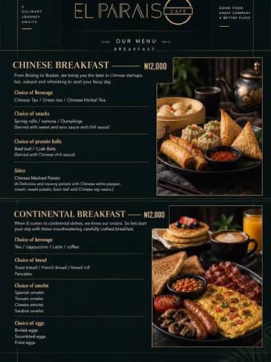 Menu page 1