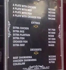 Menu page 1