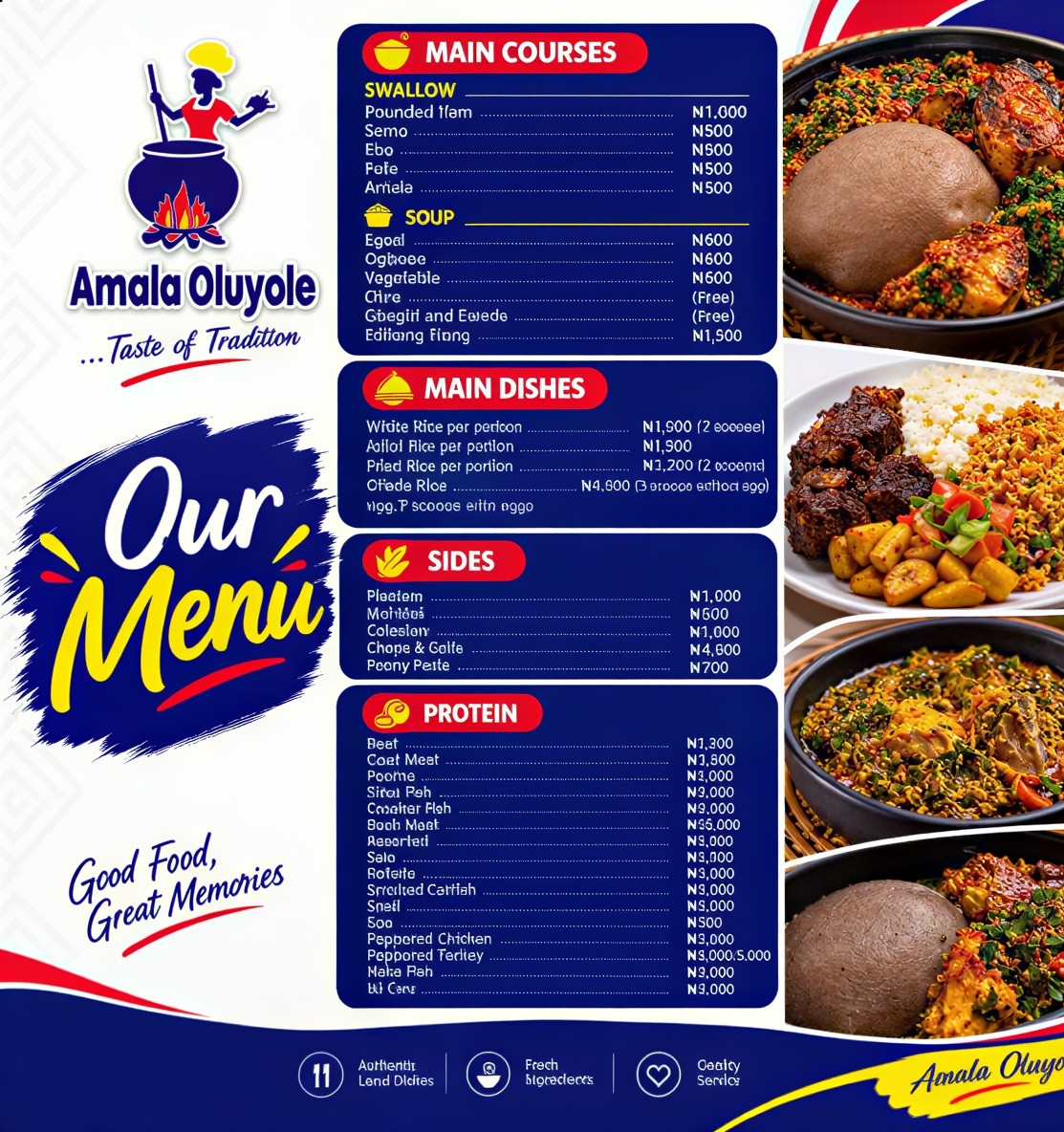 Menu page 1